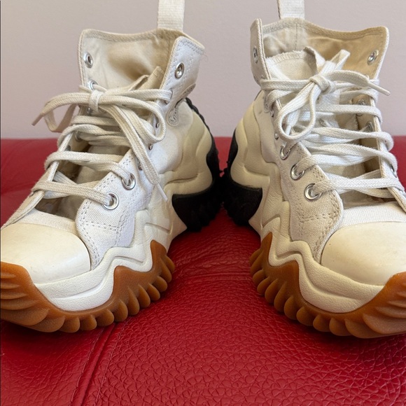 Converse White Run Star Motion High Top Platform Sneakers, Sz M 3 W 4.5 - Picture 10 of 12